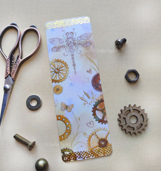 Bookmark for Books with Gold Foil. Steampunk