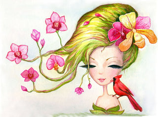 Original Art. Watercolor Painting. Orchids - The Art of Julia Spiri