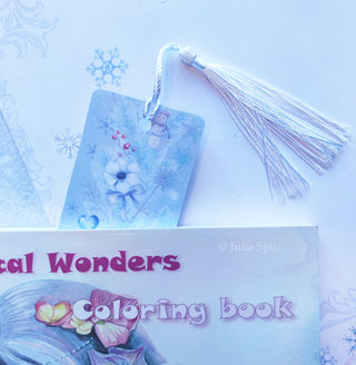 Weatherproof Bookmark for Books. Winter Fairytale - The Art of Julia Spiri