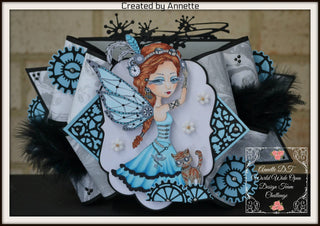 Coloring page. Steampunk Fairy - The Art of Julia Spiri