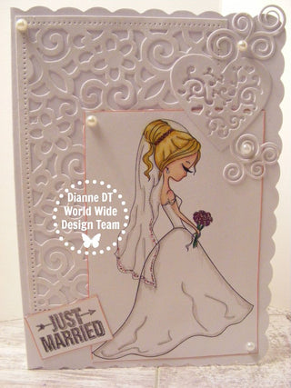 Coloring page, Bride. Wedding Day - The Art of Julia Spiri