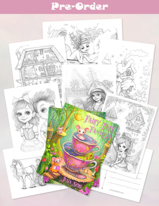 PRE-ORDER! Coloring Postcards Set, Artist's Edition. Fairy Tale Fantasia