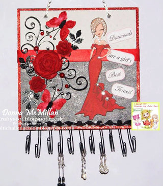 Coloring page + bonus elements for cut. Parisian Girl with Elegant Dress and Accessories. Fashion in Paris