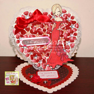 Coloring page + bonus elements for cut. Parisian Girl with Elegant Dress and Accessories. Fashion in Paris