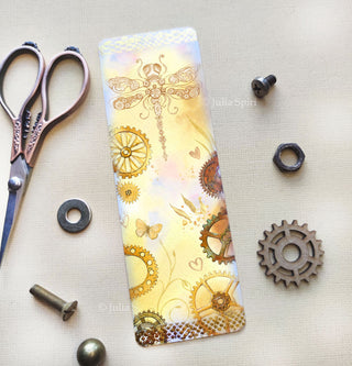 Bookmark for Books with Gold Foil. Steampunk