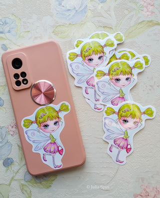 Vinyl Stickers. Whimsical Creatures. Little Fairy, Gnome