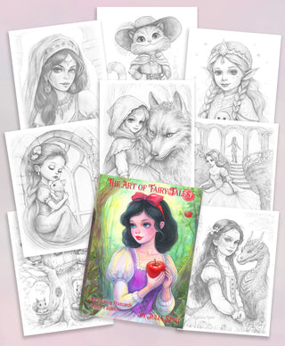 Coloring Postcards Set, Artist's Edition. The Art of Fairy Tales