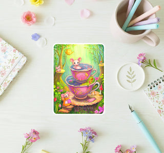 Vinyl Sticker. Mouse Spa