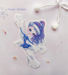 Vinyl Sticker. Winter Fairy