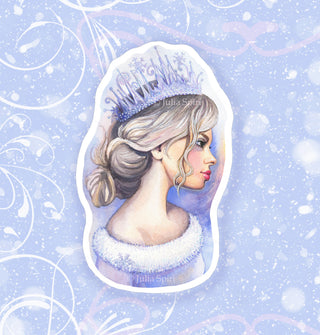 Vinyl Sticker. Winter Queen