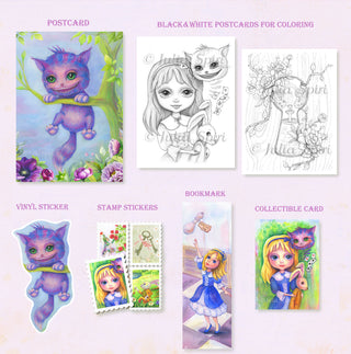 Stationery Collection "Alice in Wonderland"