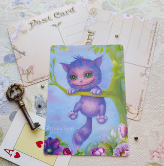 Carte postale, Alice au pays des merveilles. "Chat de Cheshire"