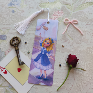 Bookmark for Books, Alice in Wonderland. "Drink Me"