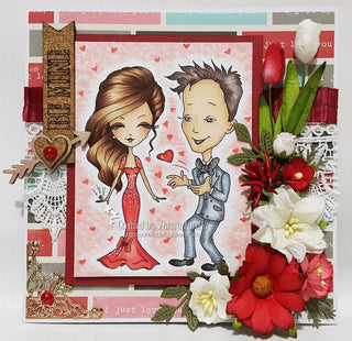 Coloring page, Bride, A Couple. Wedding proposal - The Art of Julia Spiri