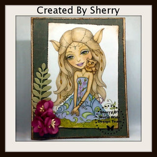 Coloring Page, Elf, Fairy. Keya - The Art of Julia Spiri