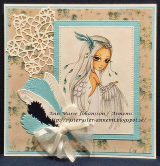 Coloring Page, Fantasy. Ofelia Angel - The Art of Julia Spiri