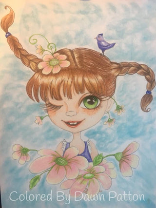 Coloring Page, Funny Girl. Pippi - The Art of Julia Spiri