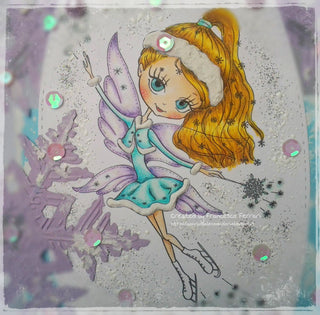Coloring page, Winter Fairytale. The Snow Fairy