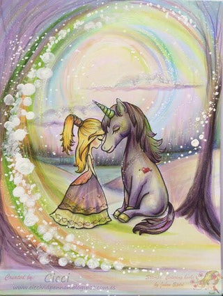 Coloring Pages, Friendship. Unicorn moment - The Art of Julia Spiri