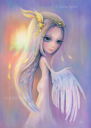 Oil Painting. Ofelia Angel - The Art of Julia Spiri