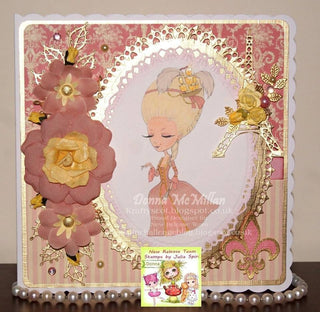 Princess Digital stamps, Vintage Digi, Princesses, Rococo, Big Eyes, Cute, Coloring pages, Paper crafting. Marie Antoinette - The Art of Julia Spiri